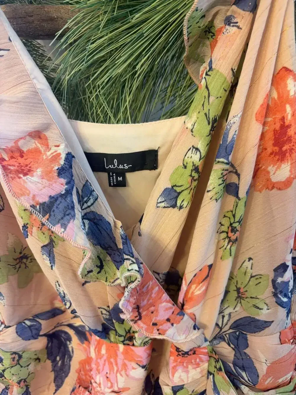 Lulus Floral Print Ruffled Maxi Dress Size M - Picture 2 of 3
